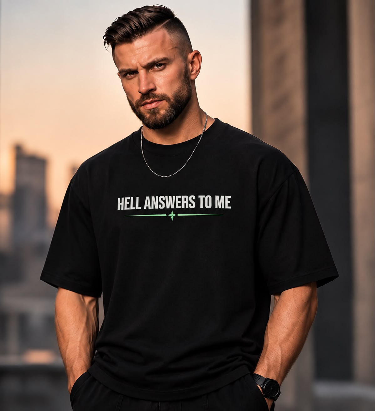 Doomsday-Hell Answers to me oversized T-Shirt